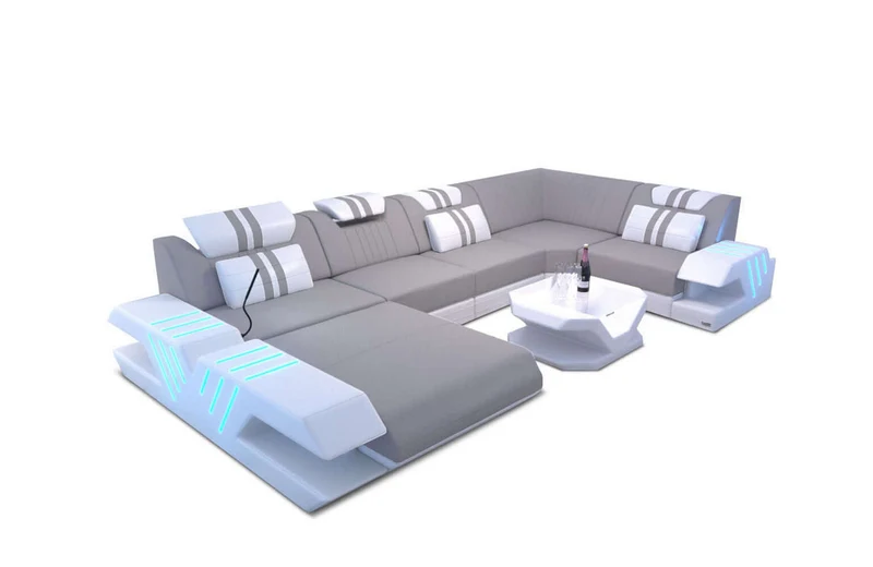 Couchlandschaft Venedig U-Form in Stoff