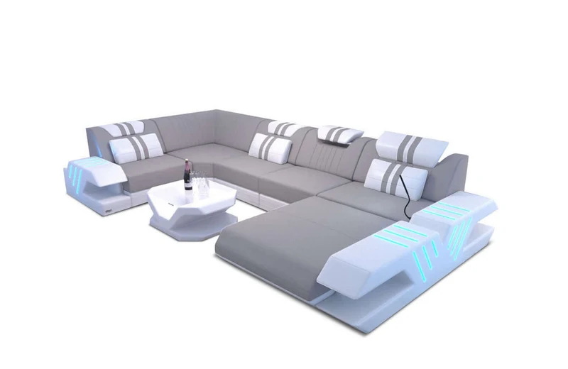 Couchlandschaft Venedig U-Form in Stoff