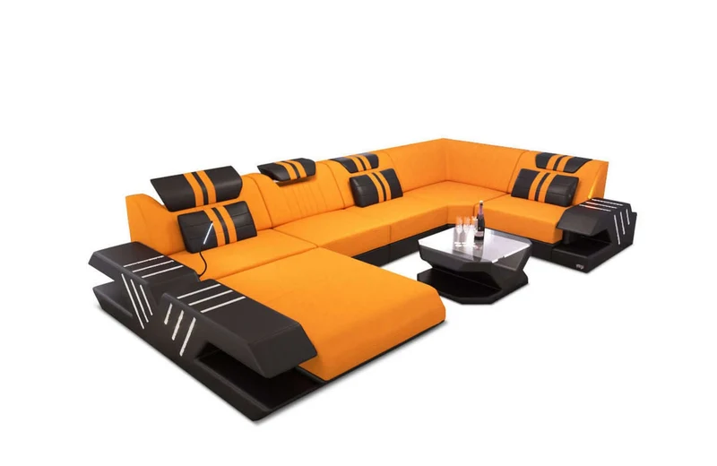 Couchlandschaft Venedig U-Form in Stoff