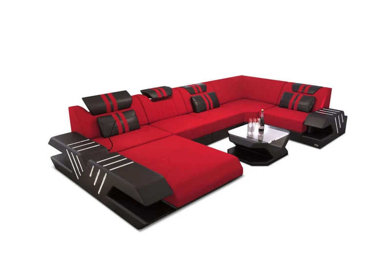 Couchlandschaft Venedig U-Form in Stoff