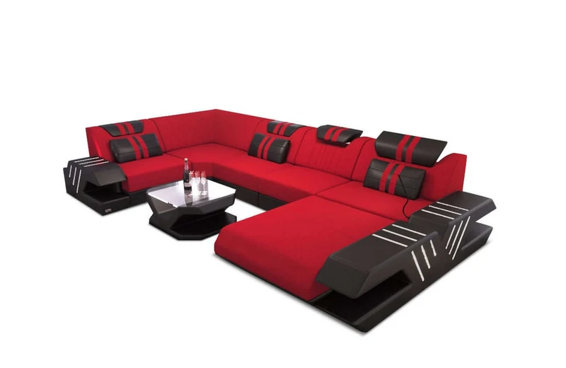 Couchlandschaft Venedig U-Form in Stoff