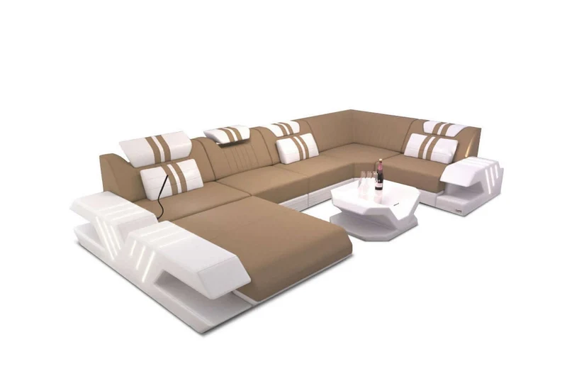 Couchlandschaft Venedig U-Form in Stoff