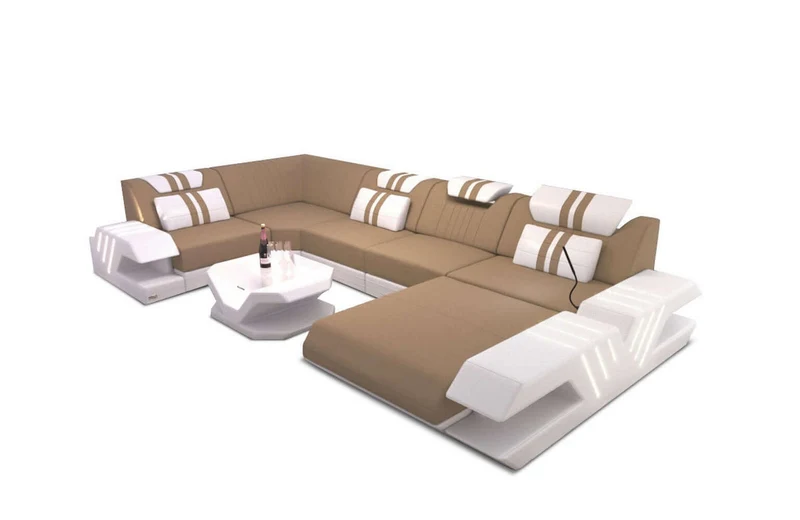 Couchlandschaft Venedig U-Form in Stoff