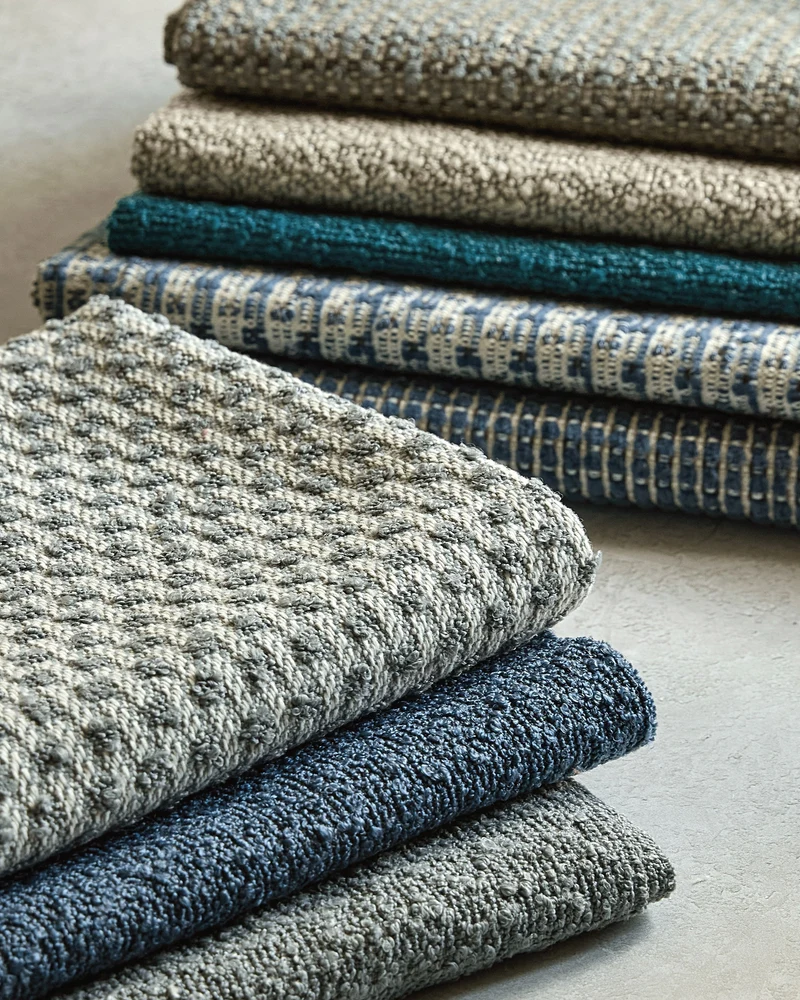 Outdoorstoff Bouclé - slate