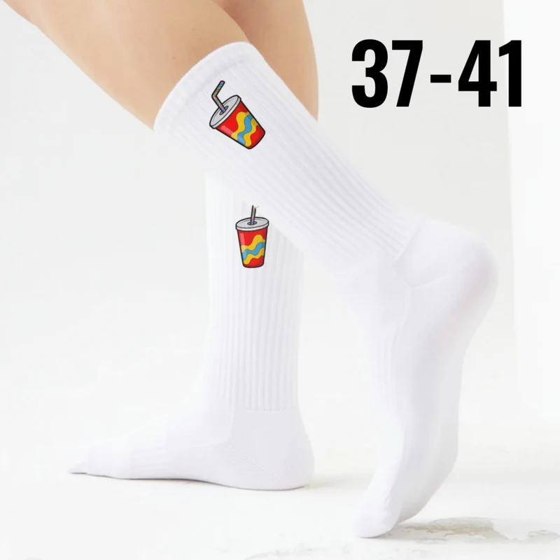 epicsocks Fast Food Fun Softdrink Socken in 37-41 im Paar