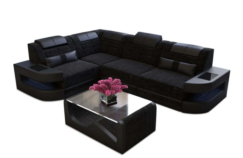Stoff Ecksofa Como L-Form