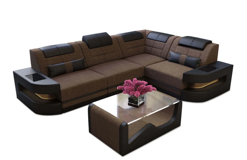 Stoff Ecksofa Como L-Form