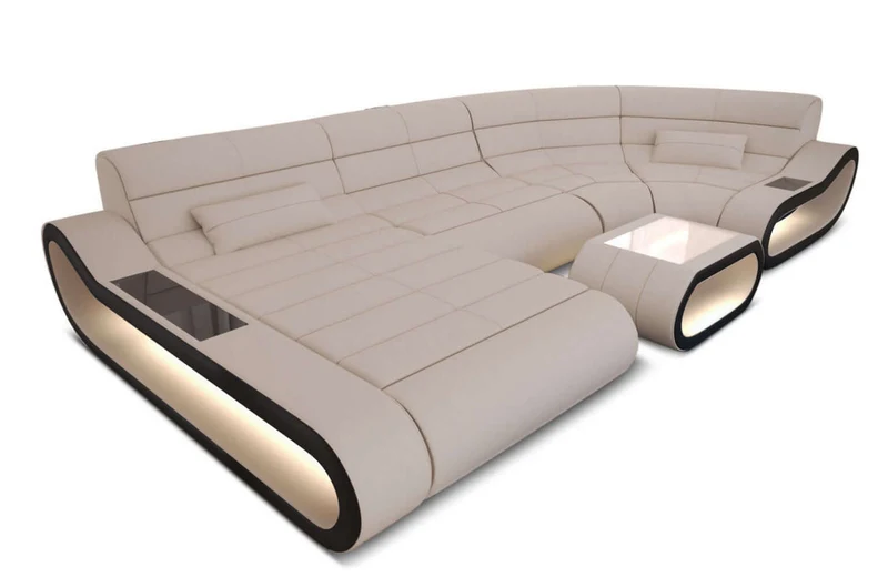 Stoff Wohnlandschaft Concept U-Form