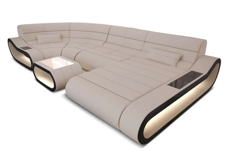 Stoff Wohnlandschaft Concept U-Form