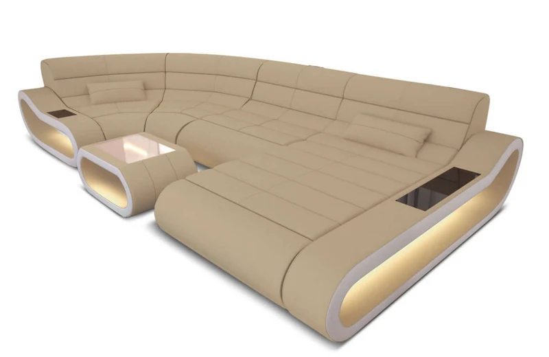 Stoff Wohnlandschaft Concept U-Form