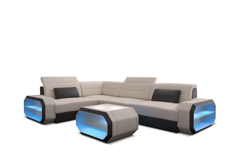 Ecksofa Verona L-Form aus Stoff