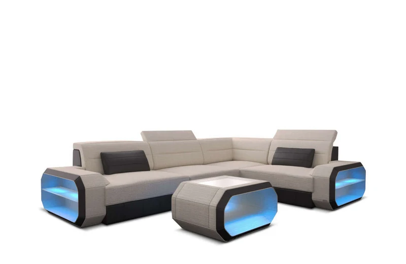 Ecksofa Verona L-Form aus Stoff