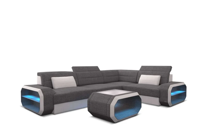 Ecksofa Verona L-Form aus Stoff