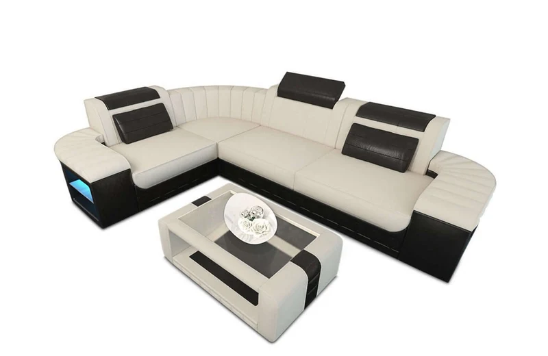 Stoff Ecksofa Bergamo L-Form