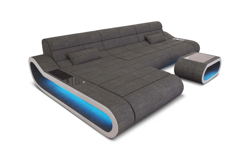 Ecksofa Concept Lang L-Form aus Stoff