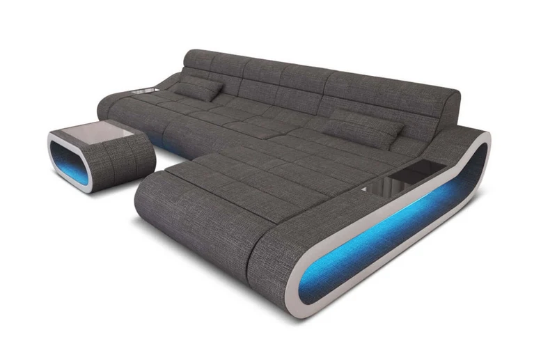 Ecksofa Concept Lang L-Form aus Stoff