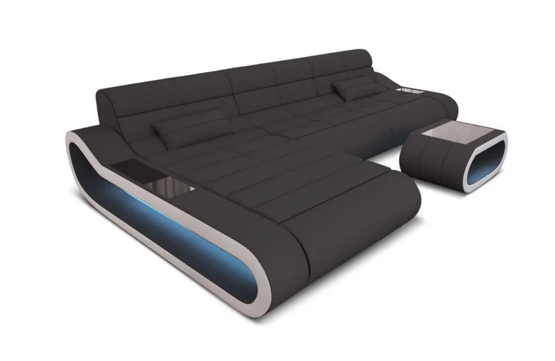 Ecksofa Concept Lang L-Form aus Stoff