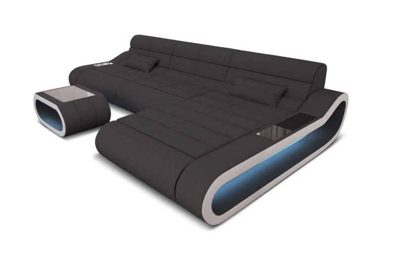 Ecksofa Concept Lang L-Form aus Stoff