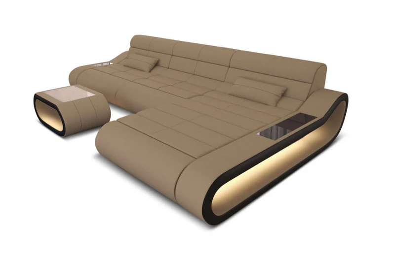 Ecksofa Concept Lang L-Form aus Stoff