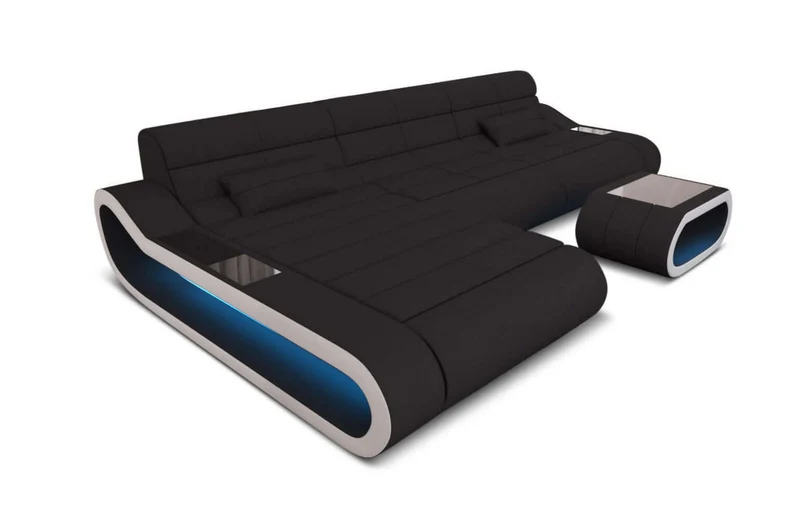 Ecksofa Concept Lang L-Form aus Stoff