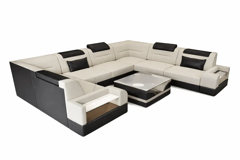Wohnlandschaft Trivento U-Form aus Stoff