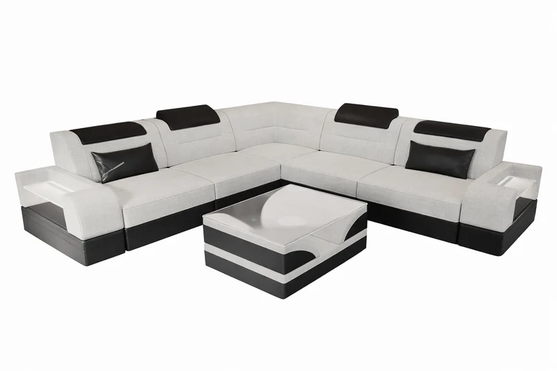 Couch Trivento L-Form in Stoff