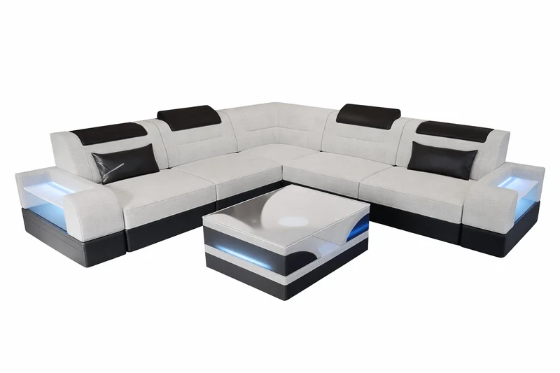 Couch Trivento L-Form in Stoff