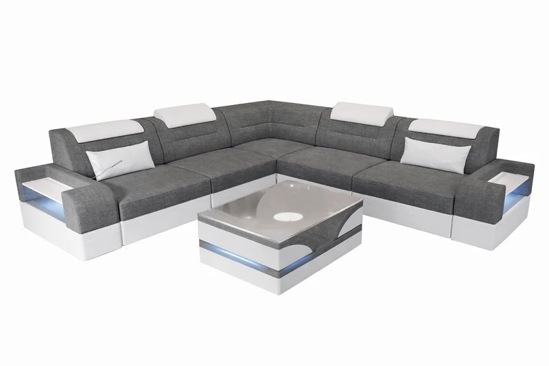 Couch Trivento L-Form in Stoff