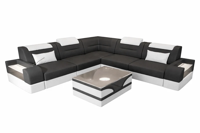 Couch Trivento L-Form in Stoff