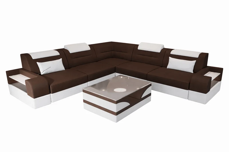 Couch Trivento L-Form in Stoff