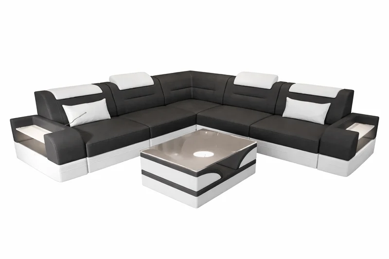 Couch Trivento L-Form in Stoff