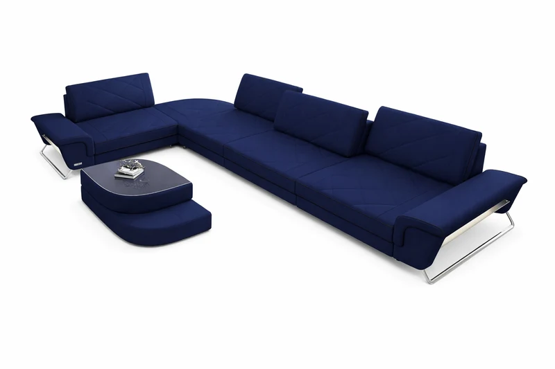 Stoff Ecksofa Rotello L-Form