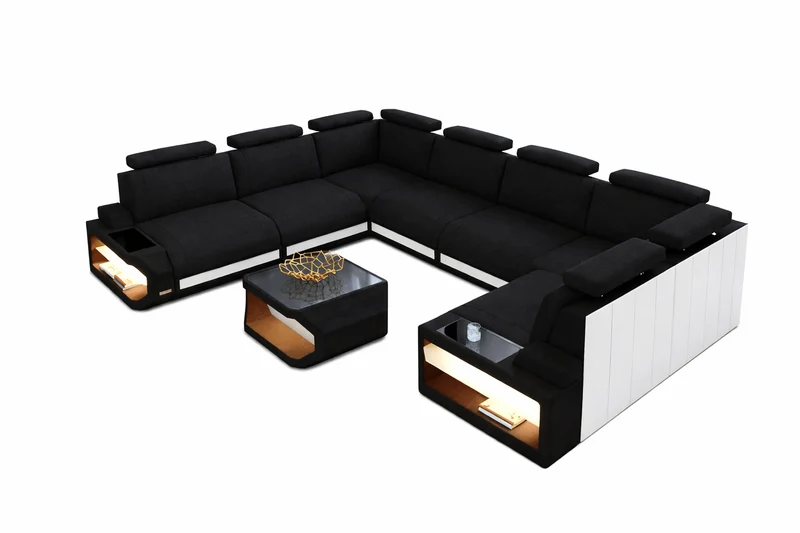 Couchlandschaft Siena U-Form in Stoff