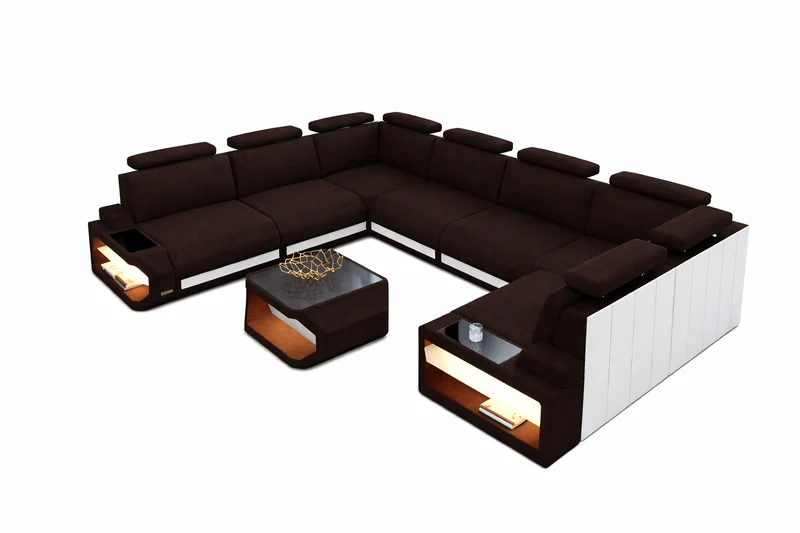 Couchlandschaft Siena U-Form in Stoff