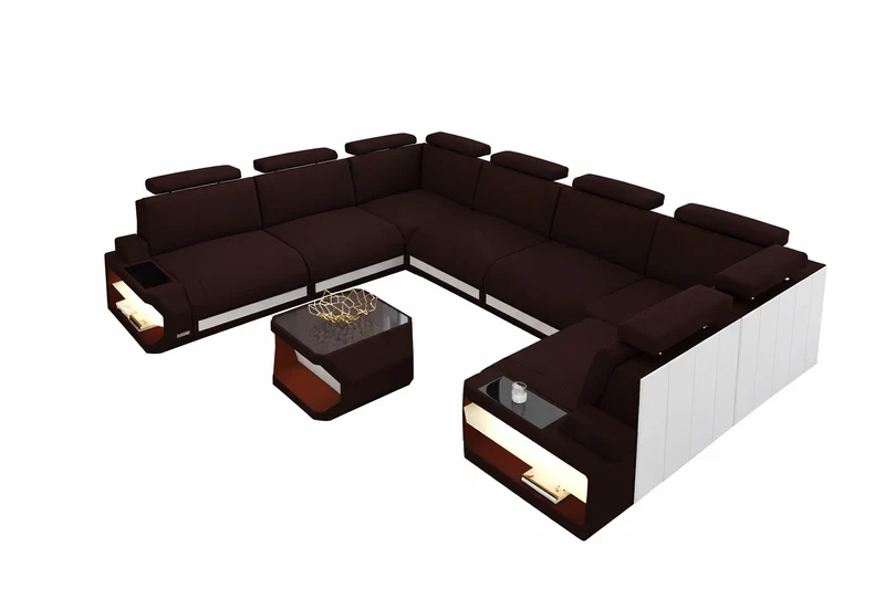 Couchlandschaft Siena U-Form in Stoff