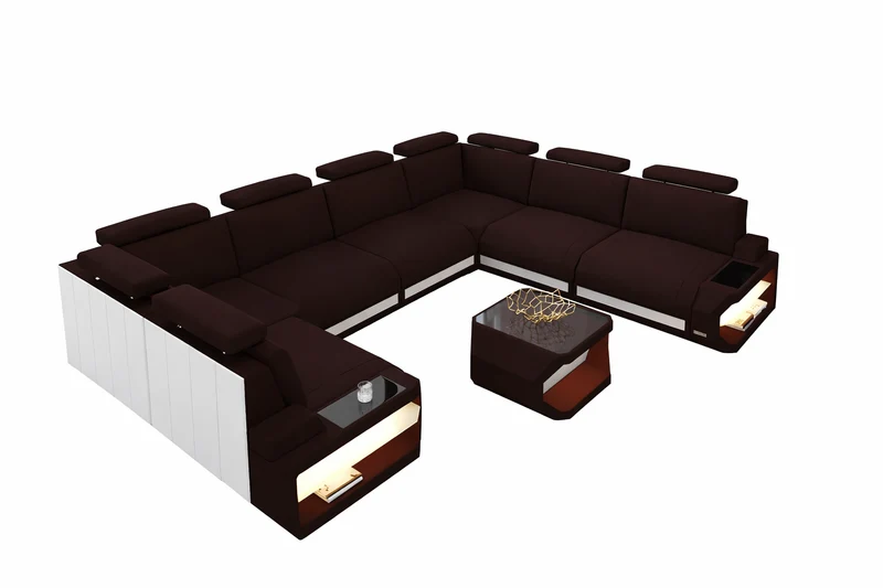 Couchlandschaft Siena U-Form in Stoff