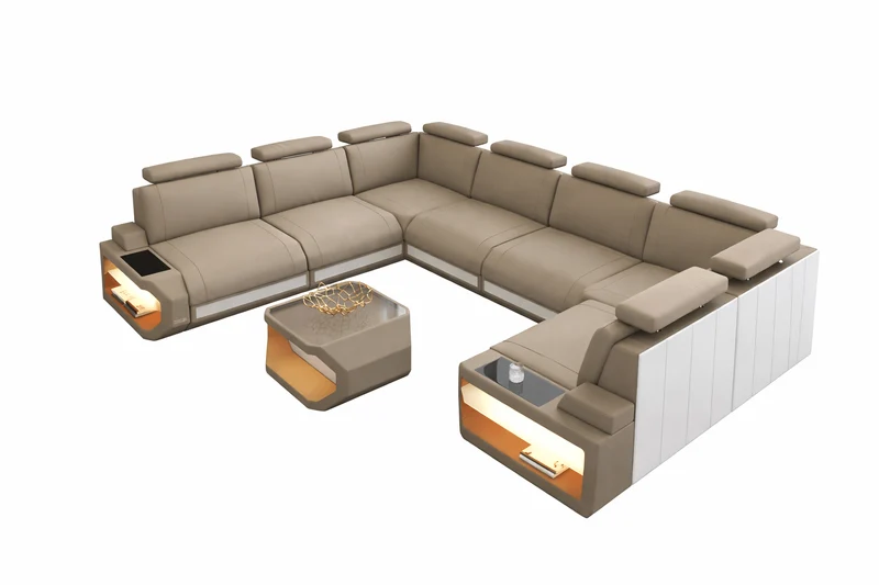 Couchlandschaft Siena U-Form in Stoff