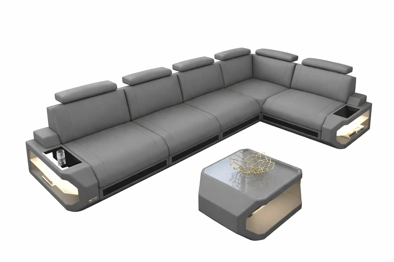 Ecksofa Siena Lang L-Form aus Stoff