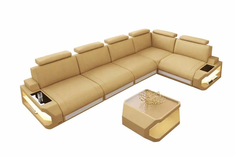 Ecksofa Siena Lang L-Form aus Stoff