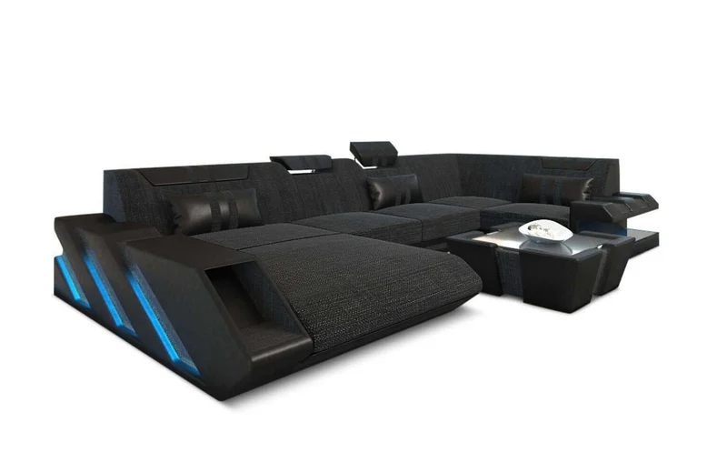 Couchlandschaft Apollonia U-Form in Stoff