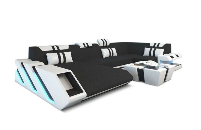 Couchlandschaft Apollonia U-Form in Stoff