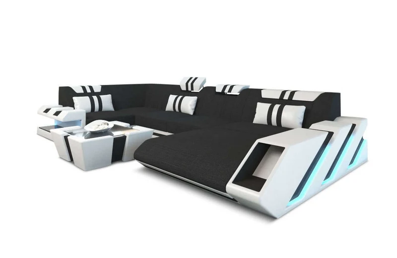 Couchlandschaft Apollonia U-Form in Stoff