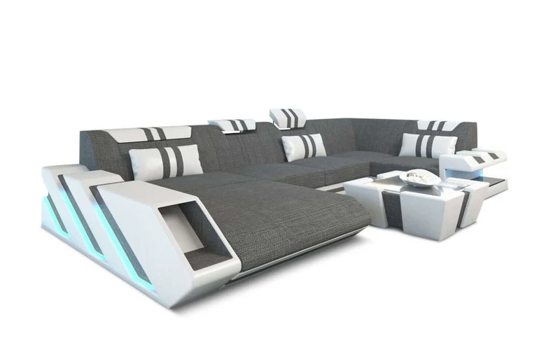 Couchlandschaft Apollonia U-Form in Stoff