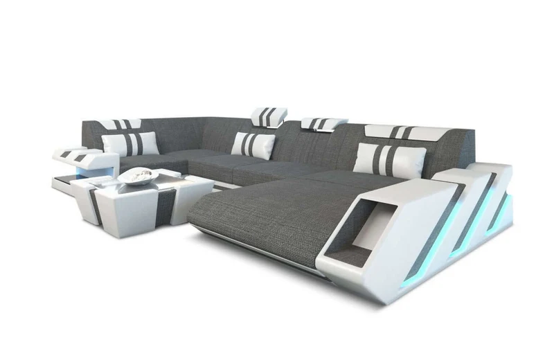 Couchlandschaft Apollonia U-Form in Stoff