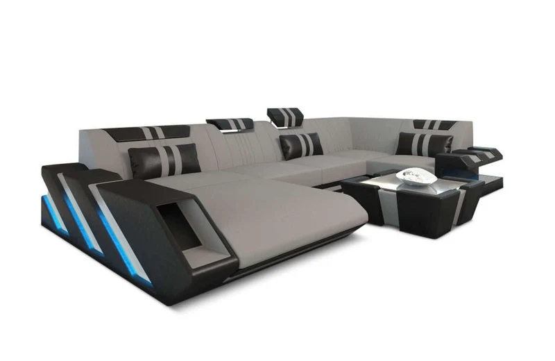 Couchlandschaft Apollonia U-Form in Stoff