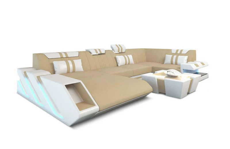 Couchlandschaft Apollonia U-Form in Stoff