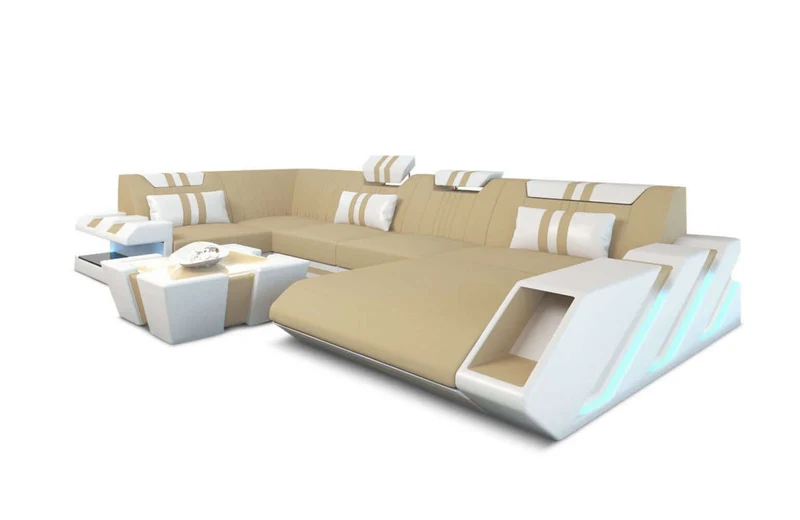 Couchlandschaft Apollonia U-Form in Stoff