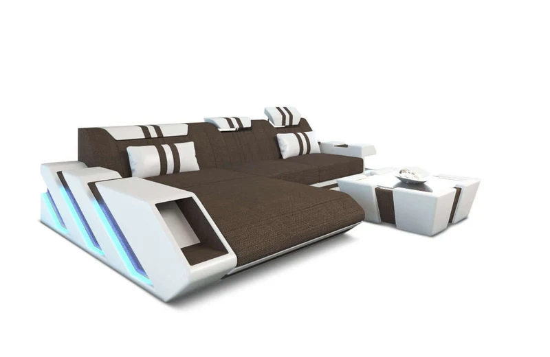Stoff Ecksofa Apollonia L-Form