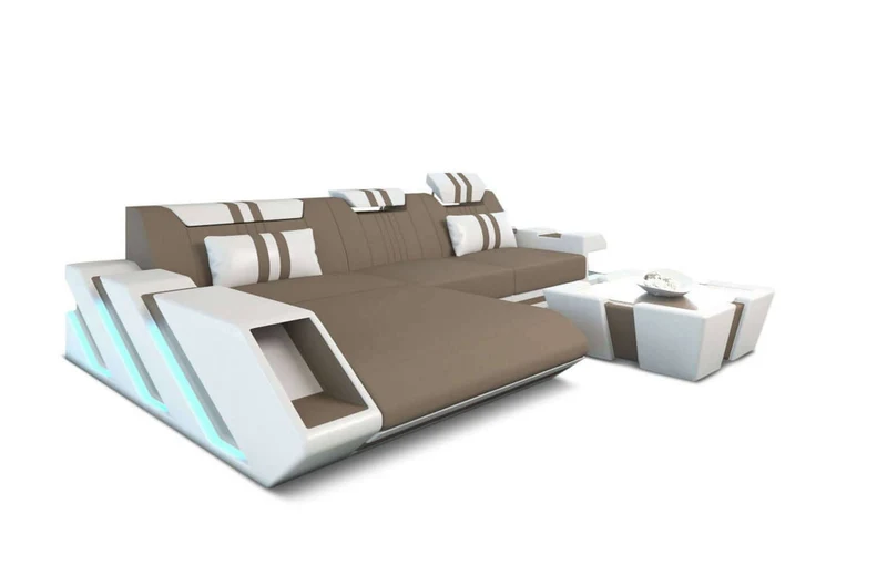 Stoff Ecksofa Apollonia L-Form