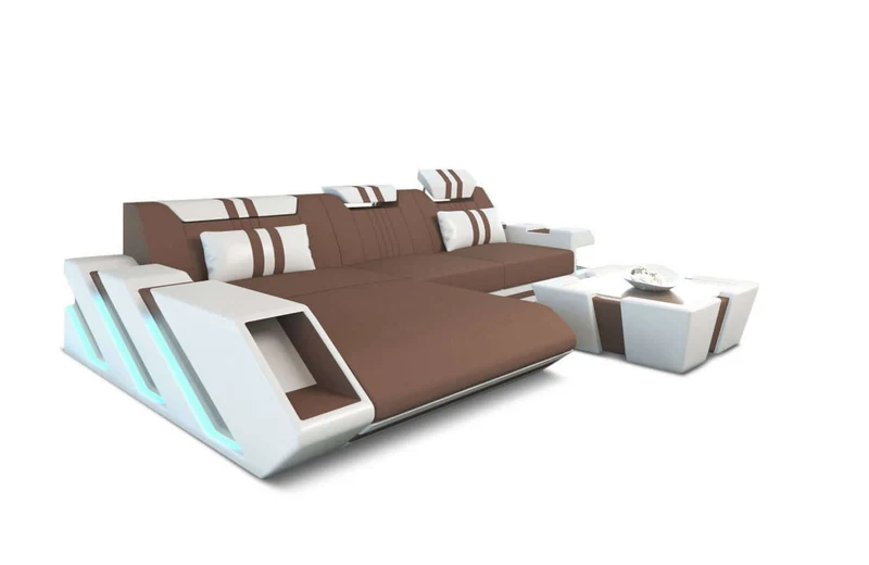 Stoff Ecksofa Apollonia L-Form